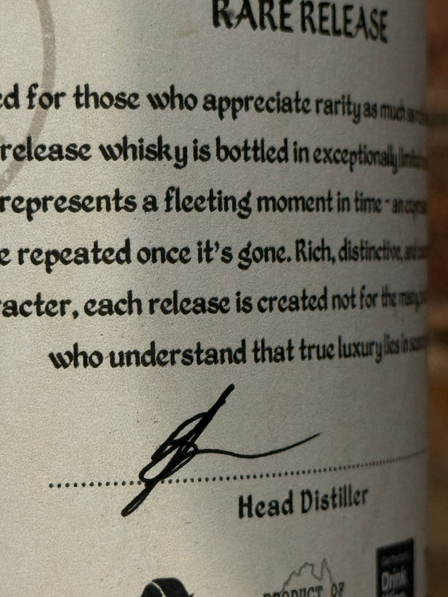 Rare Release Whisky - Batch #002